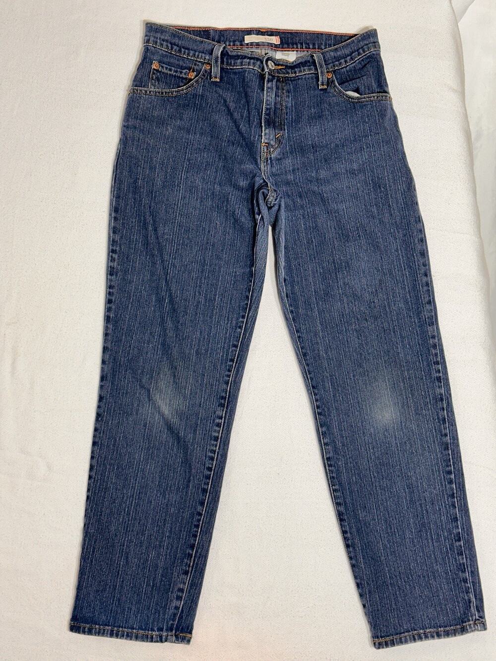 Levis 550 Jeans Womens Size 10S Blue Relaxed Tapered Legs